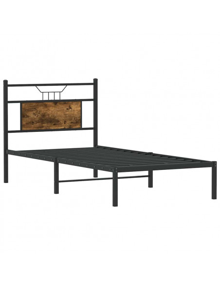 Giroletto senza Materasso Rovere Fumo 75x190 cm in Truciolato