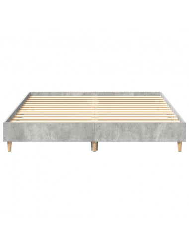 Giroletto senza Materasso Grigio Cemento 140x200 cm Truciolato