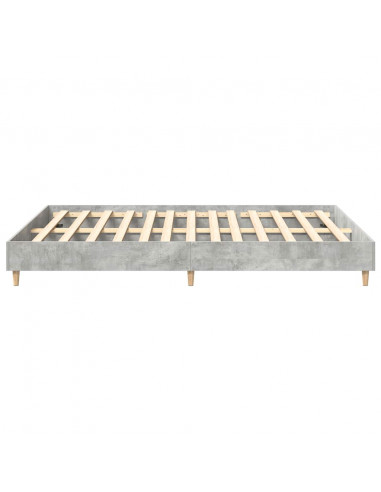 Giroletto senza Materasso Grigio Cemento 140x200 cm Truciolato