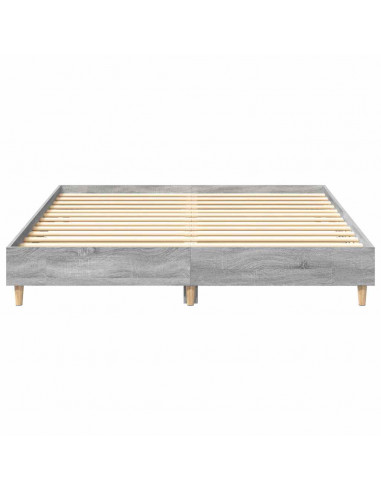 Giroletto senza Materasso Grigio Sonoma 140x200 cm Truciolato