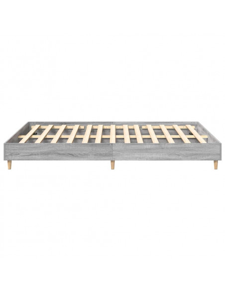 Giroletto senza Materasso Grigio Sonoma 140x200 cm Truciolato