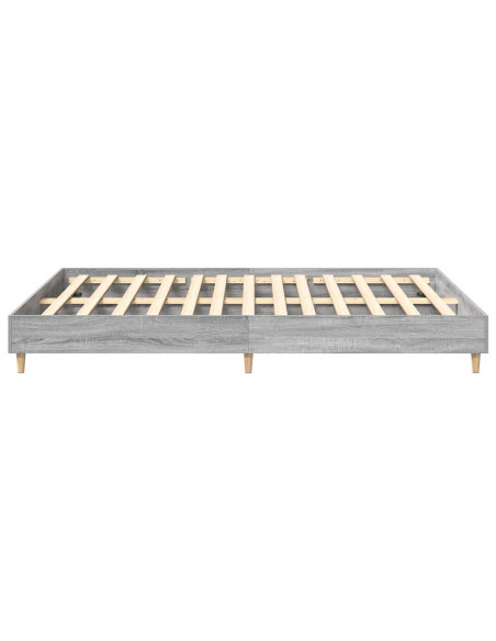 Giroletto senza Materasso Grigio Sonoma 150x200 cm Truciolato