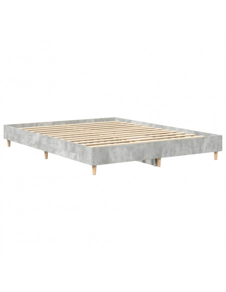 Giroletto senza Materasso Grigio Cemento 150x200 cm Truciolato