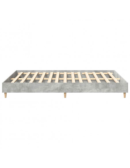 Giroletto senza Materasso Grigio Cemento 150x200 cm Truciolato