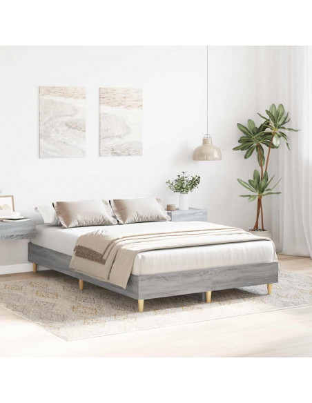 Giroletto senza Materasso Grigio Sonoma 120x200 cm Truciolato