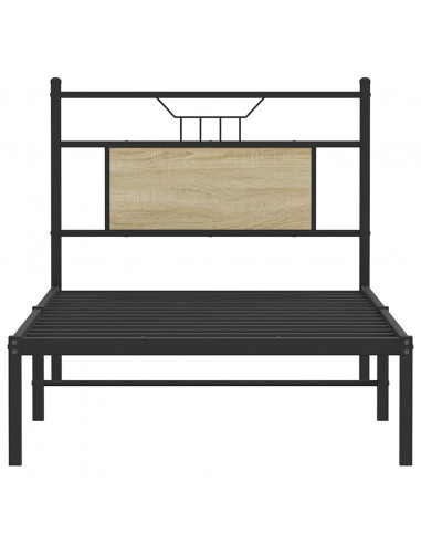 Giroletto senza Materasso Rovere Sonoma 90x190 cm in Truciolato