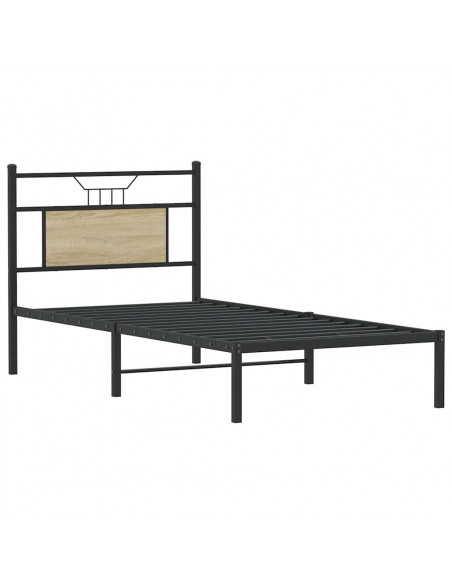 Giroletto senza Materasso Rovere Sonoma 90x200 cm in Truciolato