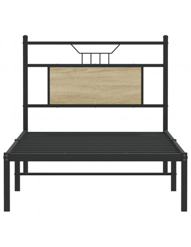 Giroletto senza Materasso Rovere Sonoma 75x190 cm in Truciolato