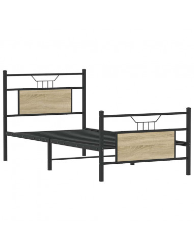 Giroletto senza Materasso Rovere Sonoma 75x190 cm in Truciolato