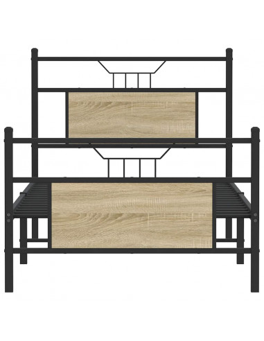Giroletto senza Materasso Rovere Sonoma 75x190 cm in Truciolato