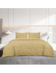 Set Copripiumino Tortora 200x200 cm in Microfibra Leggera 2