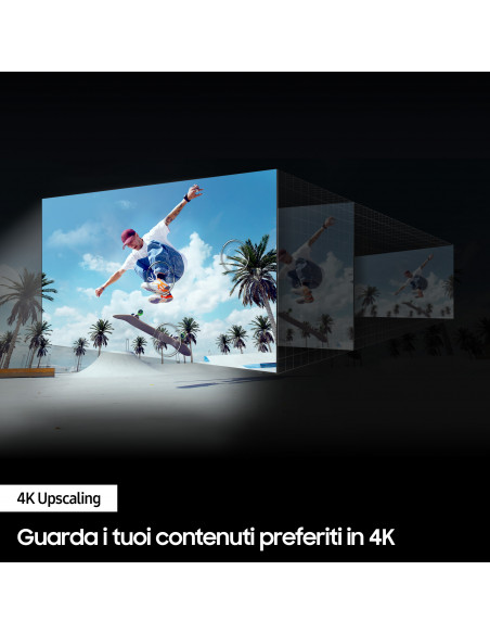 Samsung Q60D TV QLED 4K 75” QE75Q60DAUXZT Smart TV Wi-Fi Titan Gray 2024, Quantum Processor Lite 4K, 4K Upscaling, AirSlim Des