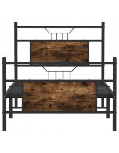 Giroletto senza Materasso Rovere Fumo 90x190 cm in Truciolato