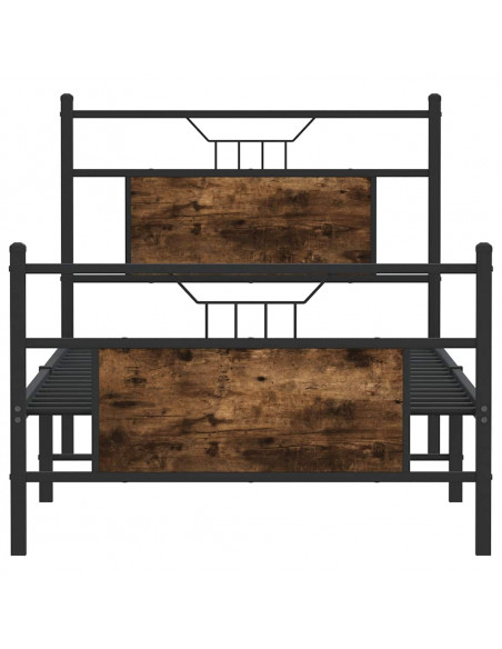 Giroletto senza Materasso Rovere Fumo 90x190 cm in Truciolato