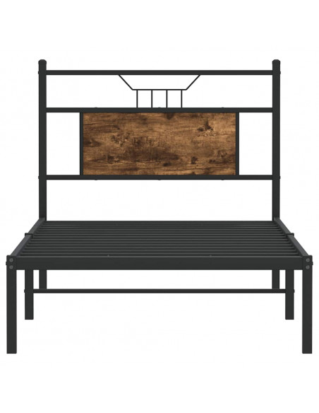 Giroletto senza Materasso Rovere Fumo 80x200 cm in Truciolato