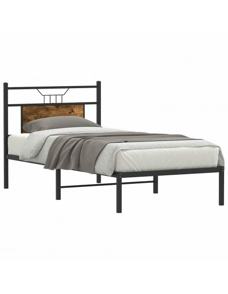 Giroletto senza Materasso Rovere Fumo 90x200 cm in Truciolato