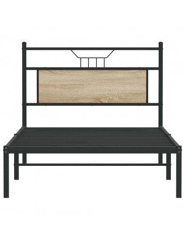 Giroletto senza Materasso Rovere Sonoma 100x200cm in Truciolato
