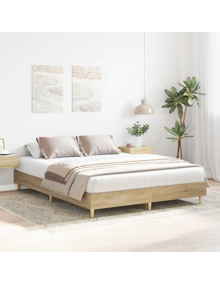 Giroletto senza Materasso Rovere Sonoma 140x200cm in Truciolato