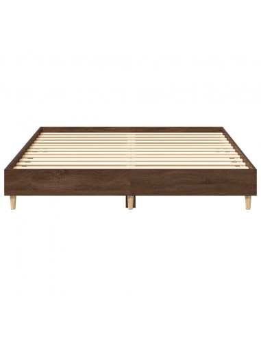 Giroletto senza Materasso Rovere Marrone 150x200 cm Truciolato