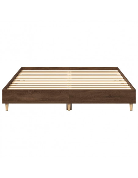 Giroletto senza Materasso Rovere Marrone 150x200 cm Truciolato