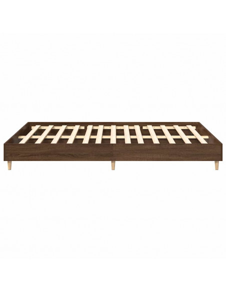 Giroletto senza Materasso Rovere Marrone 150x200 cm Truciolato