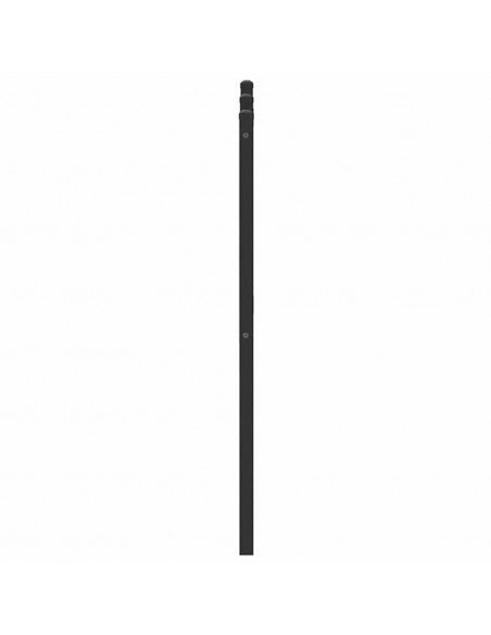 Testiera Rovere Fumo 180 cm in Legno Multistrato e Acciaio