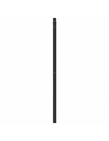 Testiera Rovere Fumo 107 cm in Legno Multistrato e Acciaio