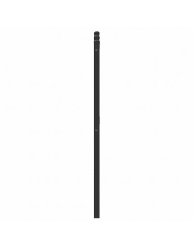 Testiera Rovere Fumo 137 cm in Legno Multistrato e Acciaio