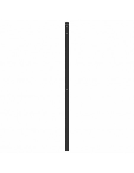 Testiera Rovere Fumo 120 cm in Legno Multistrato e Acciaio