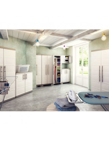 Keter Armadietto Basso Excellence Beige e Talpa 97 cm