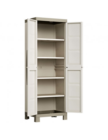 Keter Armadietto con Scaffali Excellence Beige e Talpa 182 cm