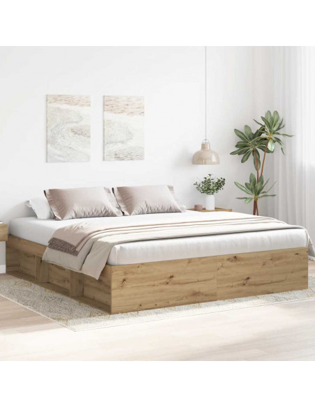 Giroletto senza Materasso Rovere Artigianale 200x200 cm