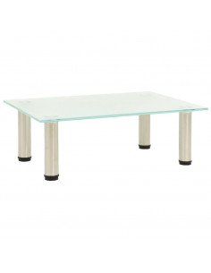 Mobile Porta TV Glassato 40x35x17 cm in Vetro Temperato