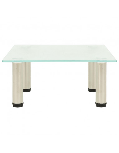 Mobile Porta TV Glassato 40x35x17 cm in Vetro Temperato