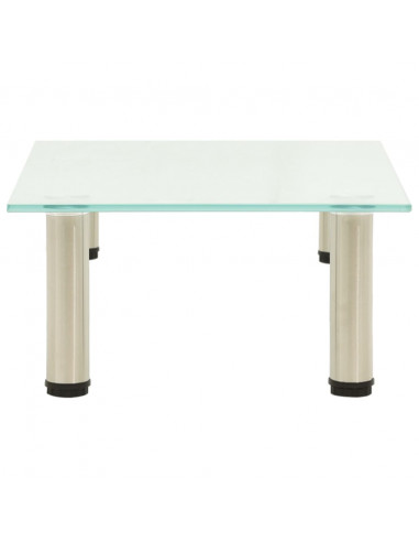 Mobile Porta TV Glassato 40x35x17 cm in Vetro Temperato