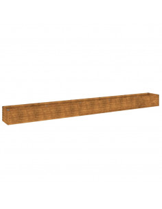 Fioriera Rialzata da Giardino 482x50x36 cm in Acciaio Corten