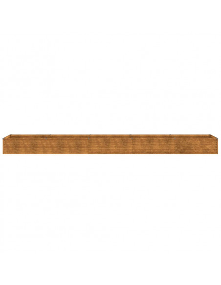 Fioriera Rialzata da Giardino 482x50x36 cm in Acciaio Corten