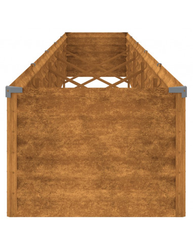 Fioriera Rialzata da Giardino 482x50x36 cm in Acciaio Corten