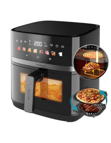 CECOTEC CECOFRY&GRILL DUOHEAT 8000 FRIGGITRICE AD ARIA 8.0 LT FINESTRA E DISPLAY COLORI