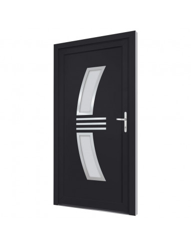 Porta Ingresso Antracite 108x200 cm in PVC