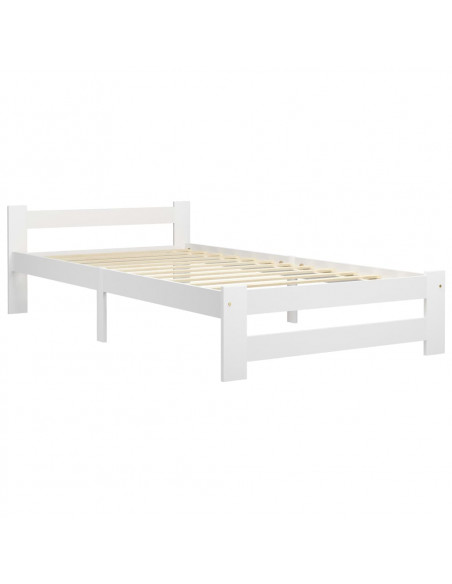 Giroletto Bianco in Legno Massello di Pino 90x200 cm