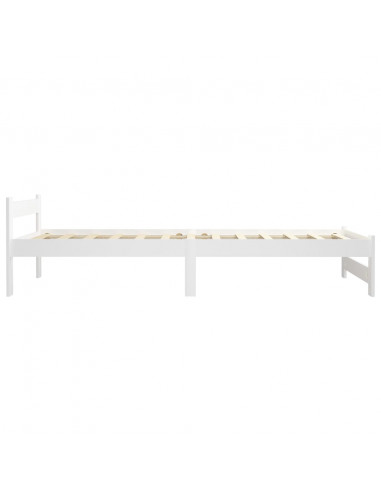 Giroletto Bianco in Legno Massello di Pino 90x200 cm