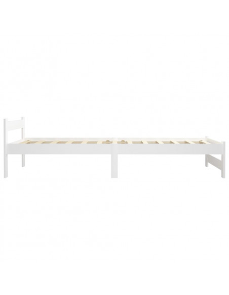 Giroletto Bianco in Legno Massello di Pino 90x200 cm