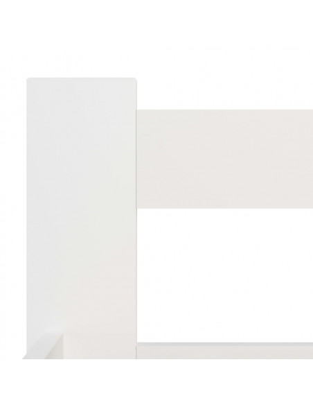 Giroletto Bianco in Legno Massello di Pino 90x200 cm