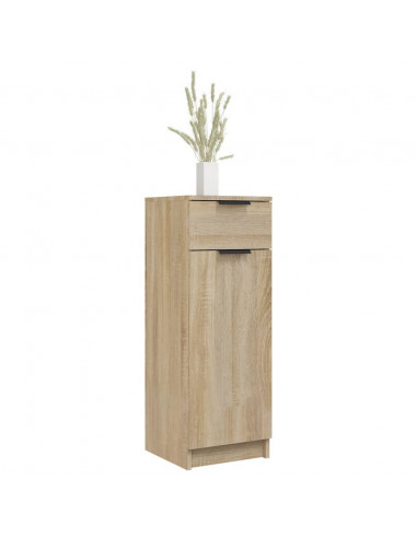 Armadio da Bagno Rovere Sonoma 32x34x90 cm in Legno Multistrato