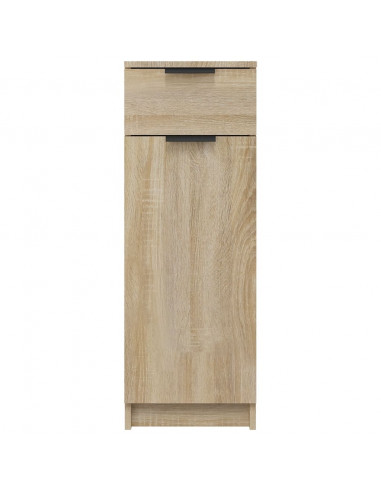 Armadio da Bagno Rovere Sonoma 32x34x90 cm in Legno Multistrato