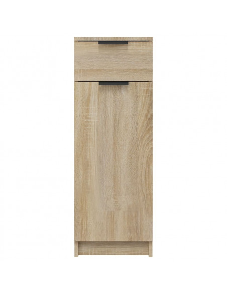 Armadio da Bagno Rovere Sonoma 32x34x90 cm in Legno Multistrato