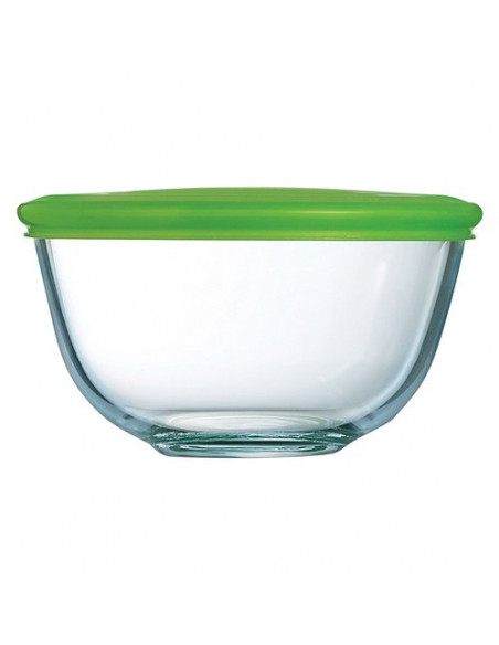 Coppa Pyrex 180P000 7143 Con Coperchio Verde Verde
