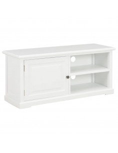 Mobile Porta TV Bianco 90x30x40 cm in Legno