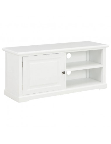 Mobile Porta TV Bianco 90x30x40 cm in Legno